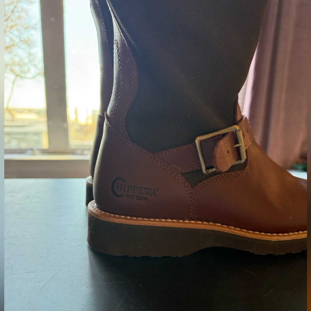 Chippewa Brown Snake Boots
Worn twice, my legs are too skinny for the fit. - Picture 2 of 8